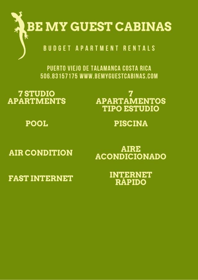 Be My Guest Cabinas Puerto Viejo de Talamanca Экстерьер фото